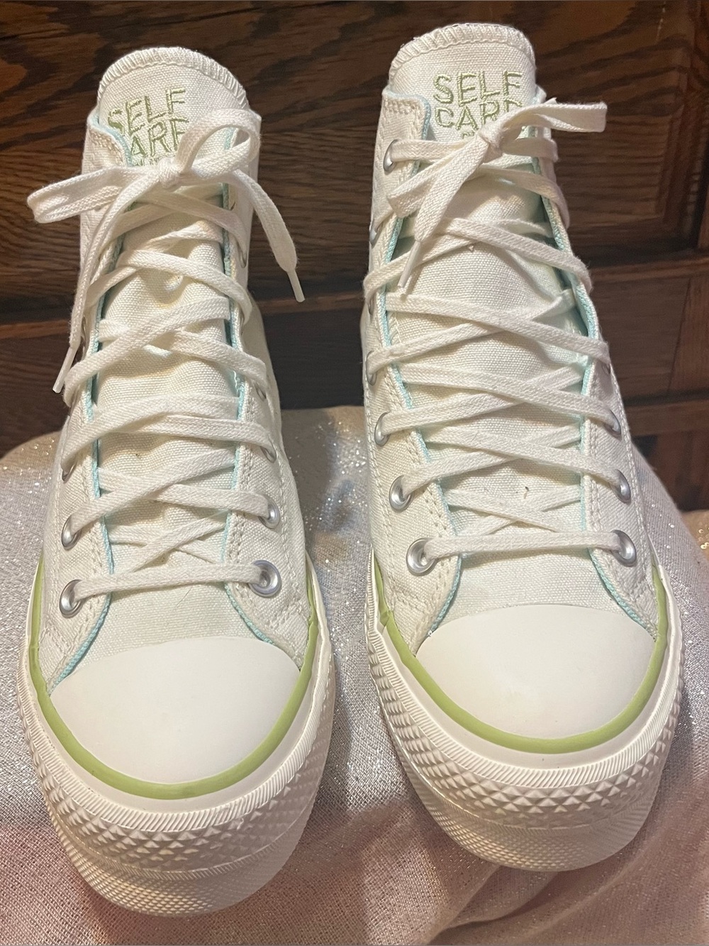 Converse Chuck Taylor All Star “Self Care Club” High Top Platform Sneaker (S 8) - Picture 2 of 12